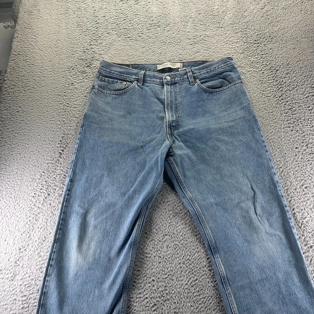 Vintage Levi's 505 Jeans Mens 38x32 Blue Cotton‎ Denim Straight Workwear Faded